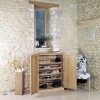 Mobel Oak Furniture Large Shoe Cupboard COR20D