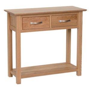 Divine True Oak Furniture 2 Drawer Console Table Divine True Oak Furniture 2 Drawer Console Table
