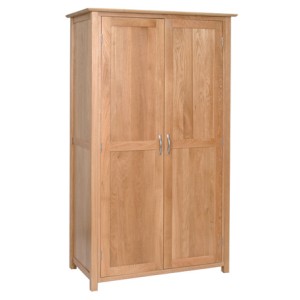 Divine True Oak Furniture Full Hanging Double Wardrobe Divine True Oak Furniture Full Hanging Double Wardrobe