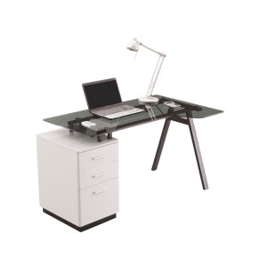 Alphason Office Furniture Cleveland Grey Glass Computer Desk Alphason Office Furniture Cleveland Grey Glass Computer Desk