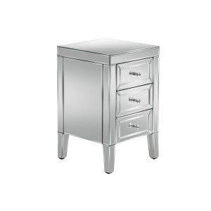 Birlea Valencia Mirrored Furniture 3 Drawer Bedside Birlea Valencia Mirrored Furniture 3 Drawer Bedside VAL3BSMIR