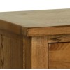 Devonshire Rustic Oak Furniture 1 Drawer Bedside Nightstand RB25