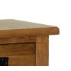 Devonshire Rustic Oak Furniture Single Pedestal Dressing Table RD25