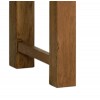 Devonshire Rustic Oak Furniture Single Pedestal Dressing Table RD25