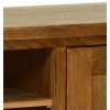 Devonshire Rustic Oak Furniture Large TV Cabinet RE35