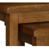 Devonshire Rustic Oak Furniture Small Nest of Tables RT28