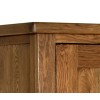 Devonshire Rustic Oak Furniture Gents Double Wardrobe with Drawer RW30