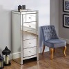 Birlea Seville Mirrored Furniture 5 Drawer Narrow Chest SEVCH5MIR