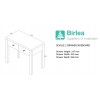Birlea Seville Mirrored Furniture 2 Drawer Bedside SEV2BSMIR