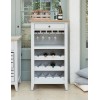 Signature Grey Furniture Wine Rack/Glass Storage Cabinet CFF05A