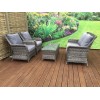 Signature Weave Garden Furniture Mia Grey Rattan 2 Seat Sofa Set