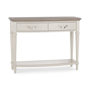 Montreux Grey & Washed Oak Furniture Console Table Montreux Grey & Washed Oak Furniture Console Table