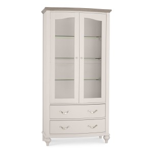Montreux Grey & Washed Oak Furniture Display Cabinet Montreux Grey & Washed Oak Furniture Display Cabinet