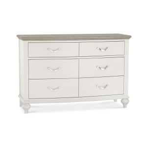 Montreux Grey & Washed Oak Furniture Wide Chest Montreux Grey & Washed Oak Furniture Wide Chest