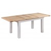 Cotswold Solid Oak Cream Painted Furniture Extending Table