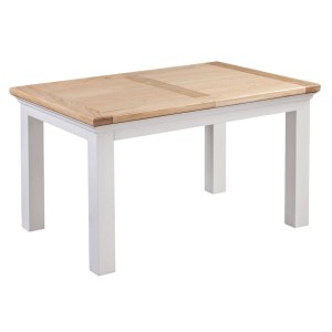 Cotswold Solid Oak Cream Painted Furniture Extending Table Cotswold Solid Oak Cream Painted Furniture Extending Table