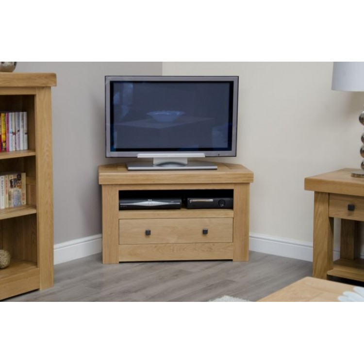 Bordeaux Solid Oak Furniture Corner TV Unit RG9CORTV