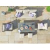 Maze Rattan Garden Furniture Winchester 3 Seat Sofa Set with Ice Bucket and Rising Table