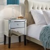 Birlea Palermo Mirrored Furniture 2 Drawer Bedside PAL2BSMIR