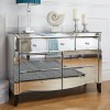 Birlea Palermo Mirrored Furniture 3 over 4 Chest of Drawers PAL34CHMIR