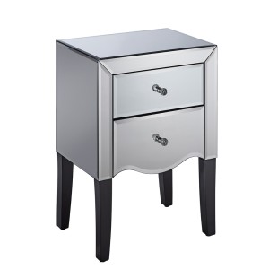 Birlea Palermo Mirrored Furniture 2 Drawer Bedside Birlea Palermo Mirrored Furniture 2 Drawer Bedside PAL2BSMIR
