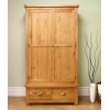 Birlea Woburn Oak Furniture 2 Door 2 Drawer Wardrobe WOB2D2DROAK