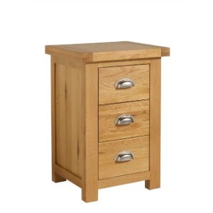 Birlea Woburn Oak Furniture Large 3 Drawer Bedside Birlea Woburn Oak Furniture Large 3 Drawer Bedside WOBL3BSOAK