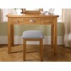 Birlea Woburn Oak Furniture Dressing Table Stool WOBSTOAK