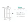 Birlea Woburn Oak Furniture 2 Door 2 Drawer Wardrobe WOB2D2DROAK