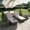 Maze Rattan Garden Furniture Winchester 3 Piece Sunlounger Set