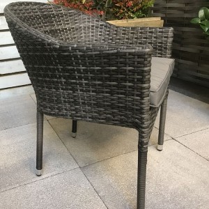Signature Weave Garden Furniture Emily Grey Stacking Chair Pair Signature Weave Garden Furniture Emily Grey Stacking Chair Pair