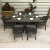 Signature Weave Garden Furniture Emily Grey Stacking Chair Pair