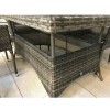 Signature Weave Garden Furniture Emily Grey 150cm 6 Seat Rectangle Dining Table Only