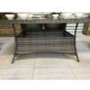 Signature Weave Garden Furniture Emily Grey 150cm 6 Seat Rectangle Dining Table Only