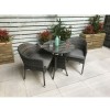 Signature Weave Garden Furniture Emily Grey 70cm 2 Seat Bistro Table