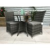 Signature Weave Garden Furniture Emily Grey 70cm 2 Seat Bistro Table