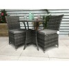 Signature Weave Garden Furniture Emily Grey 70cm 2 Seat Bistro Table