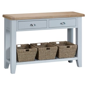 Tenby Grey Painted Furniture Large Console Table Tenby Grey Painted Furniture Large Console Table