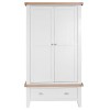 Tenby White Painted Furniture Large 2 Door Wardrobe