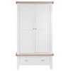 Tenby White Painted Furniture Large 2 Door Wardrobe