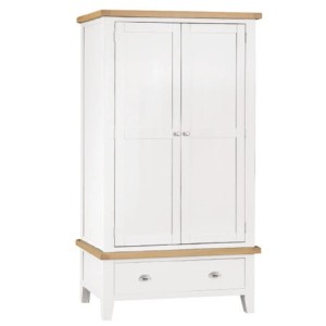 Tenby White Painted Furniture Large 2 Door Wardrobe Tenby White Painted Furniture Large 2 Door Wardrobe