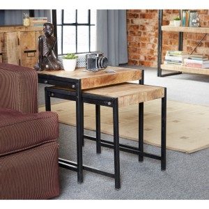 Cosmo Industrial Furniture Nest of 2 Tables Cosmo Industrial Furniture Nest of 2 Tables ID10