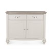 Montreux Grey & Washed Oak Furniture Narrow Sideboard