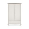 Bentley Designs Montreux Grey Washed Oak & Soft Grey Double Wardrobe