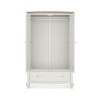 Bentley Designs Montreux Grey Washed Oak & Soft Grey Double Wardrobe