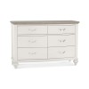 Montreux Grey & Washed Oak Furniture Wide Chest