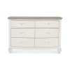 Montreux Grey & Washed Oak Furniture Wide Chest