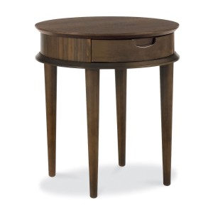 Bentley Designs Oslo Walnut Furniture Lamp Table with Drawer Bentley Designs Oslo Walnut Furniture Lamp Table with Drawer