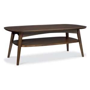 Bentley Designs Oslo Walnut Furniture Coffee Table with Shelf Bentley Designs Oslo Walnut Furniture Coffee Table with Shelf