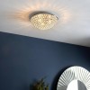 Regency Designs Chryla Chrome 3 Ceiling Lamp Light